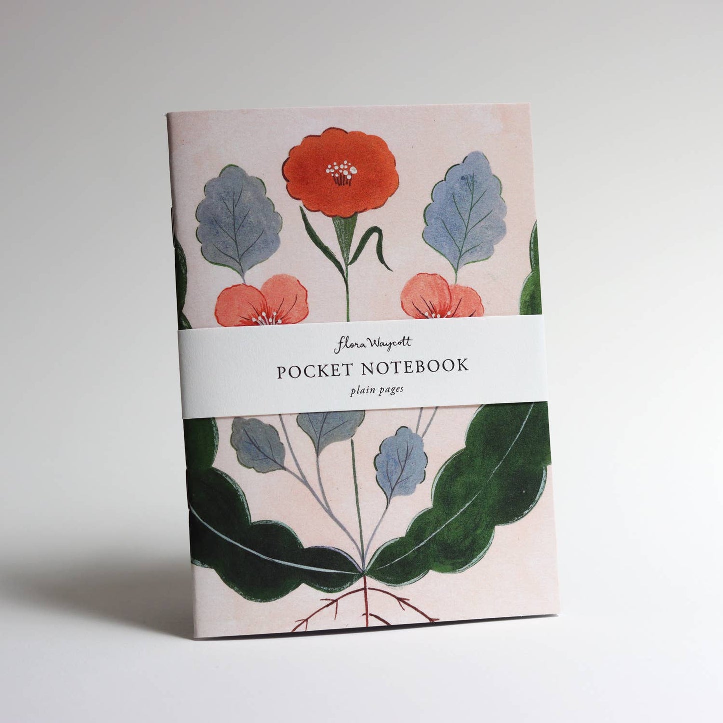 Vintage Red Flower pocket notebook