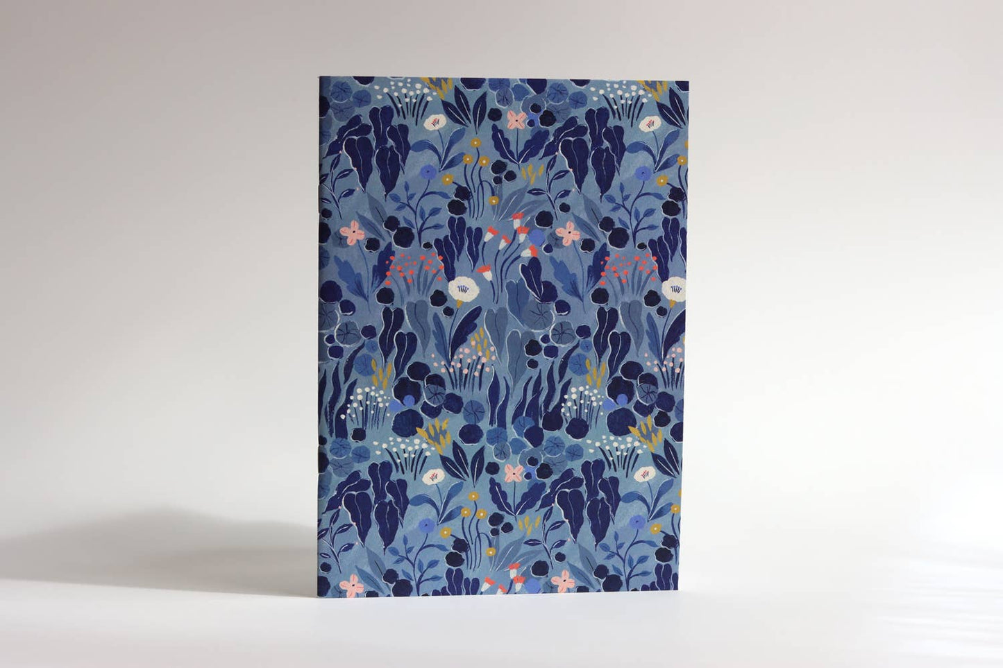 Blue Grey Floral journal notebook