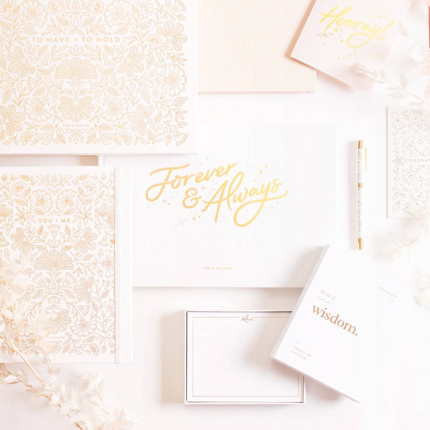 Forever & Always Prompted Wedding Guest Book