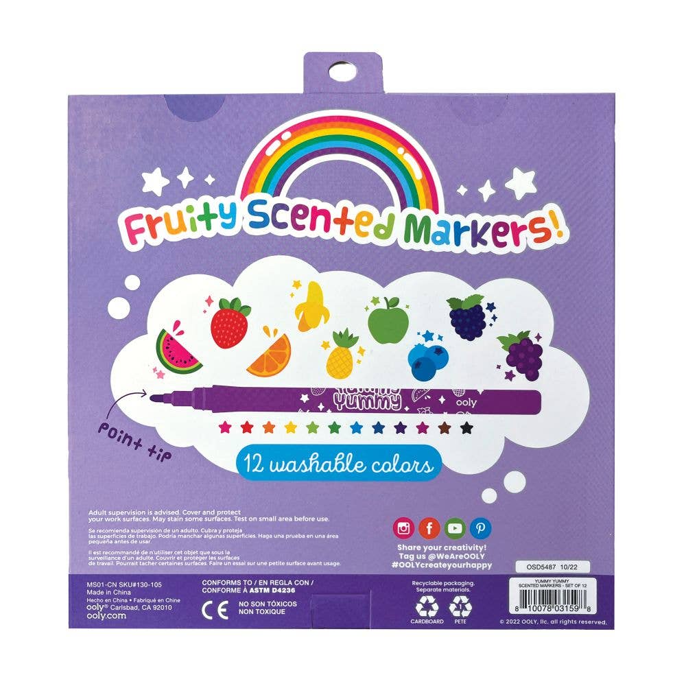 Ooly Markers – Yummy Yummy Fruit Scented