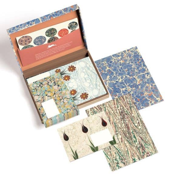 Letter Writing Sets-Marbled Paper